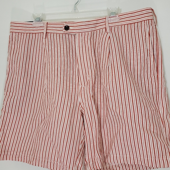 Banana Republic Cotton/Linen Striped 7" Shorts, Size 38 - Picture 3 of 10